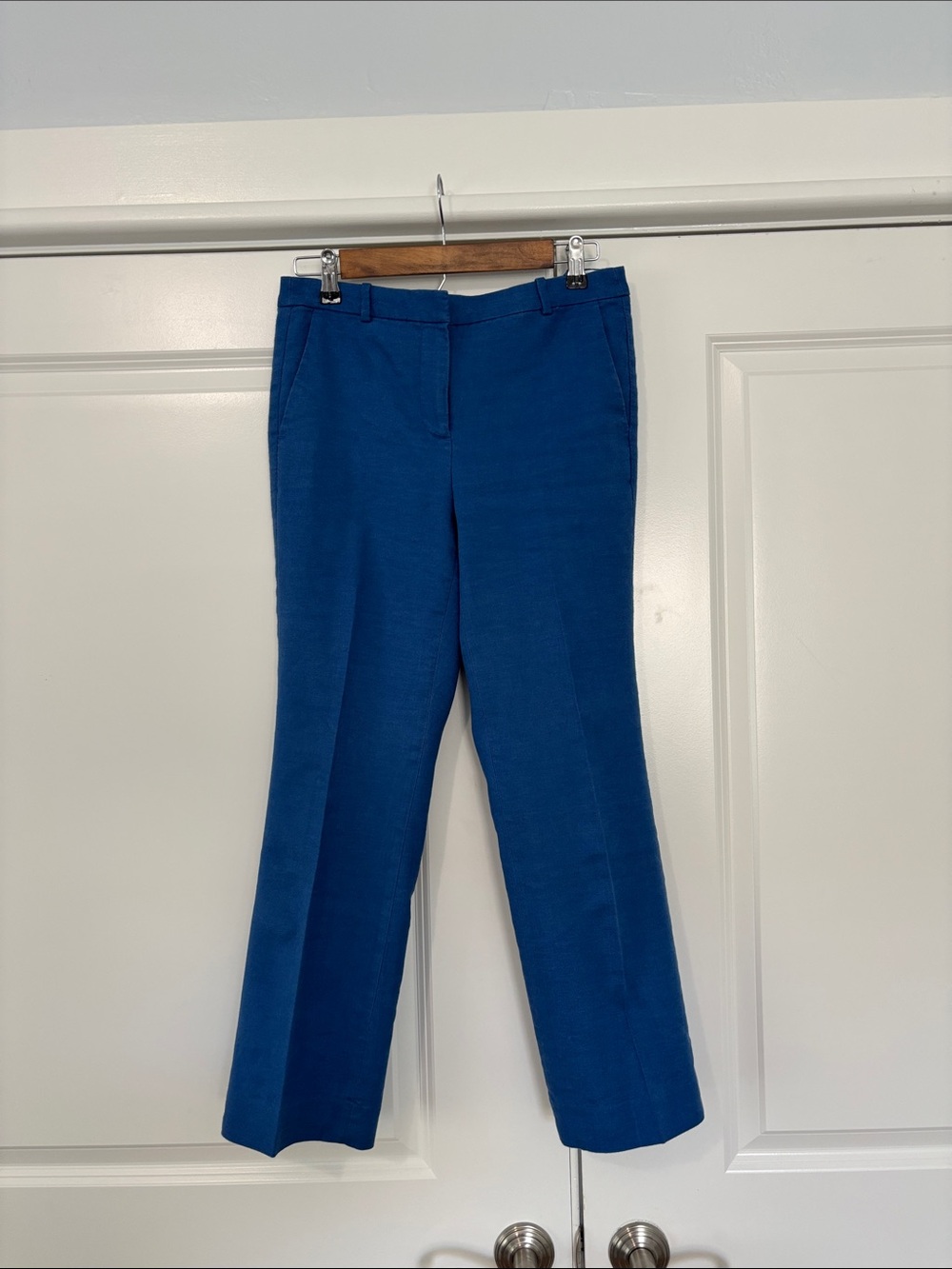 J. Crew Women's Cropped Ankle Pants in Bright Blue